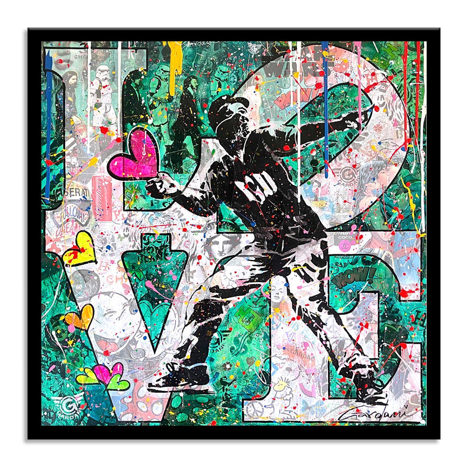 Love is Beautiful, Gemälde, Acryl auf Leinwand im Angebot 1