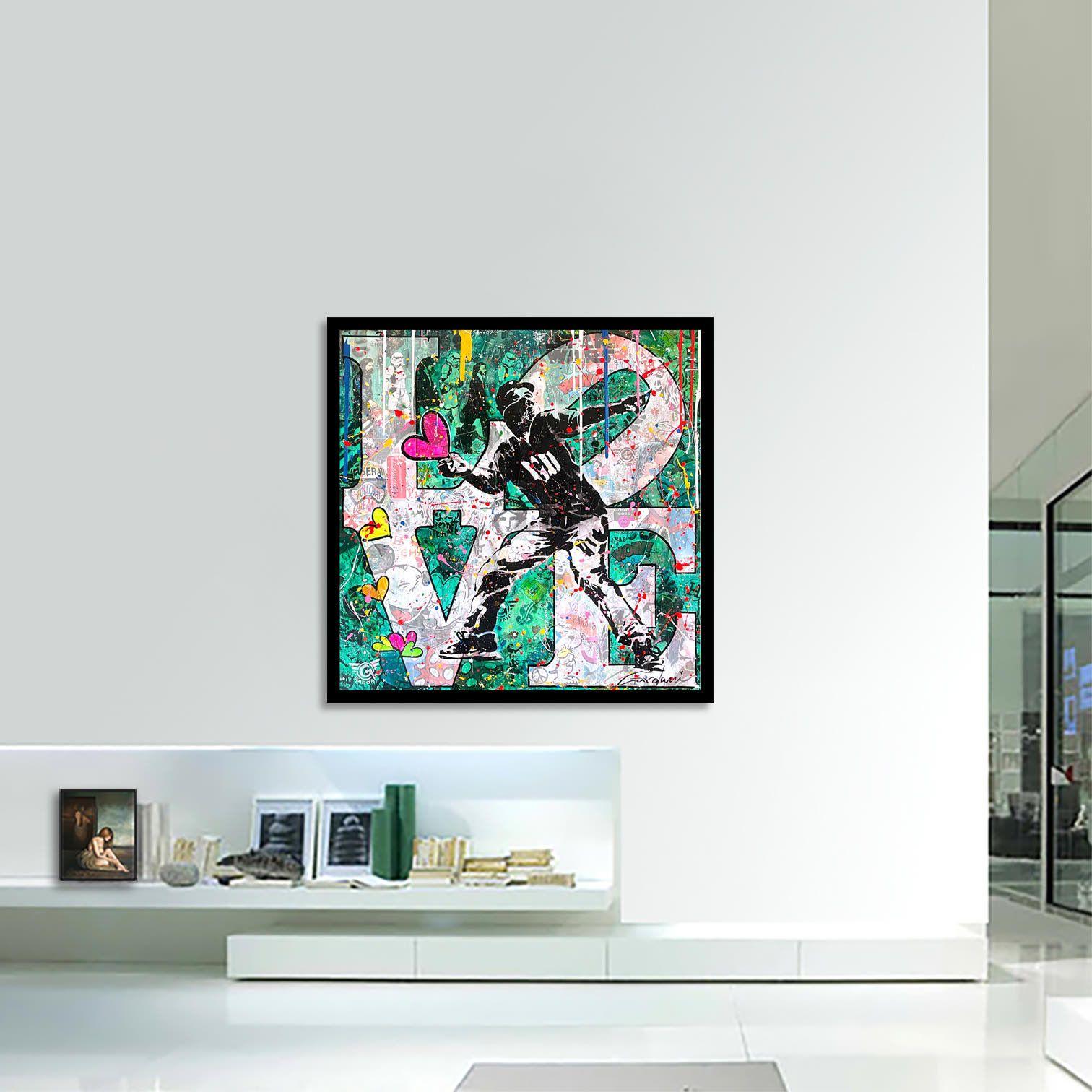 Love is Beautiful, Gemälde, Acryl auf Leinwand im Angebot 2