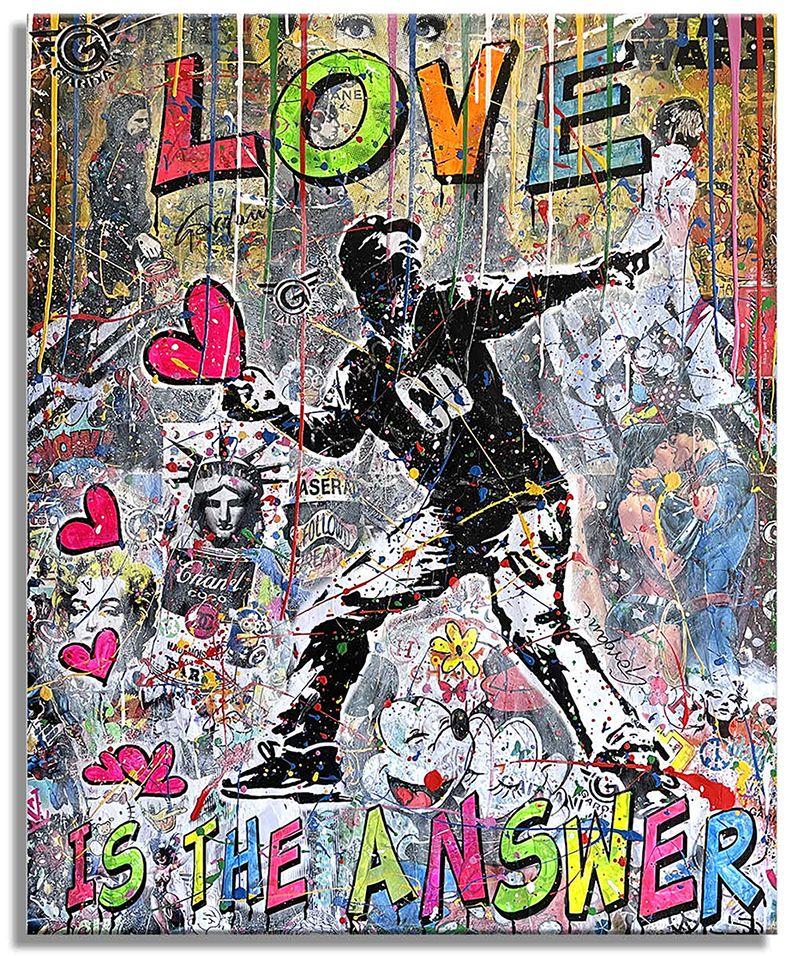 Liebe  Das ist die Antwort, Gemälde, Acryl auf Leinwand