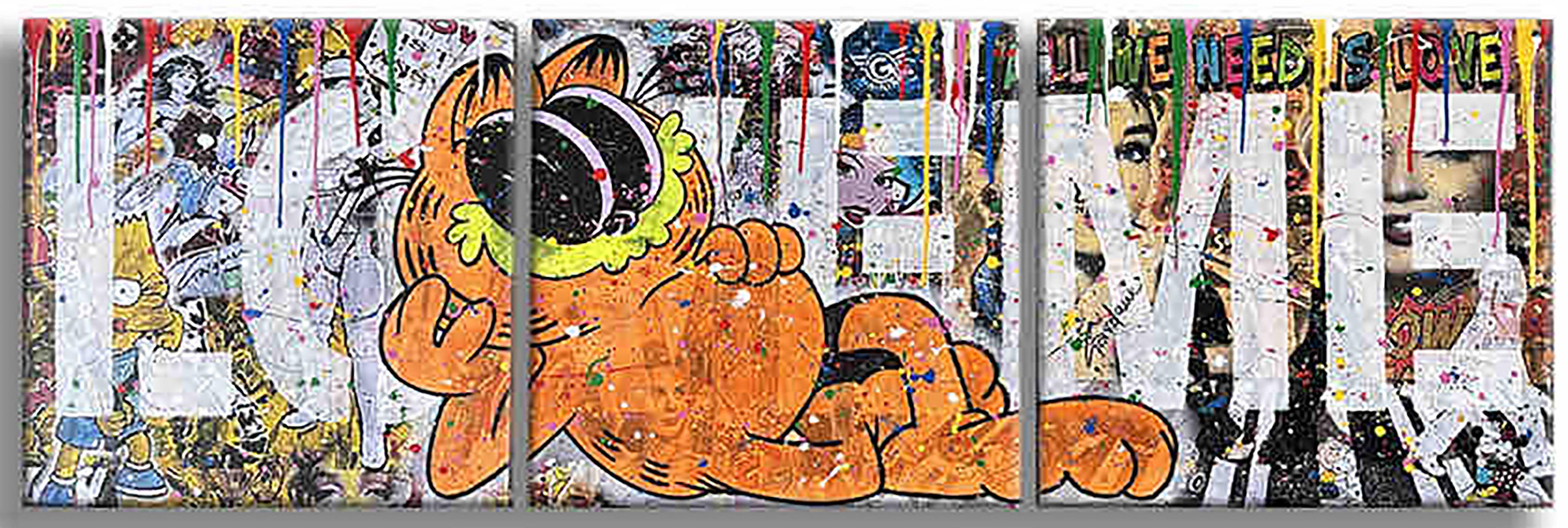Ámame - Pintura original sobre lienzo, Pintura, Acrílico sobre lienzo - Painting de Gardani Art