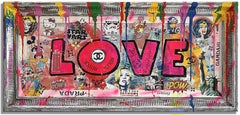 Love Pow - Pittura originale su tela, Pittura, Acrilico su tela