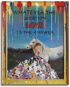 Love Question â€“ Original Painting on Canvas, Painting, Acrylic on Canvas