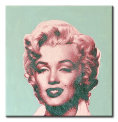 Marilyn â€“  I Love you, Painting, Acrylic on Paper