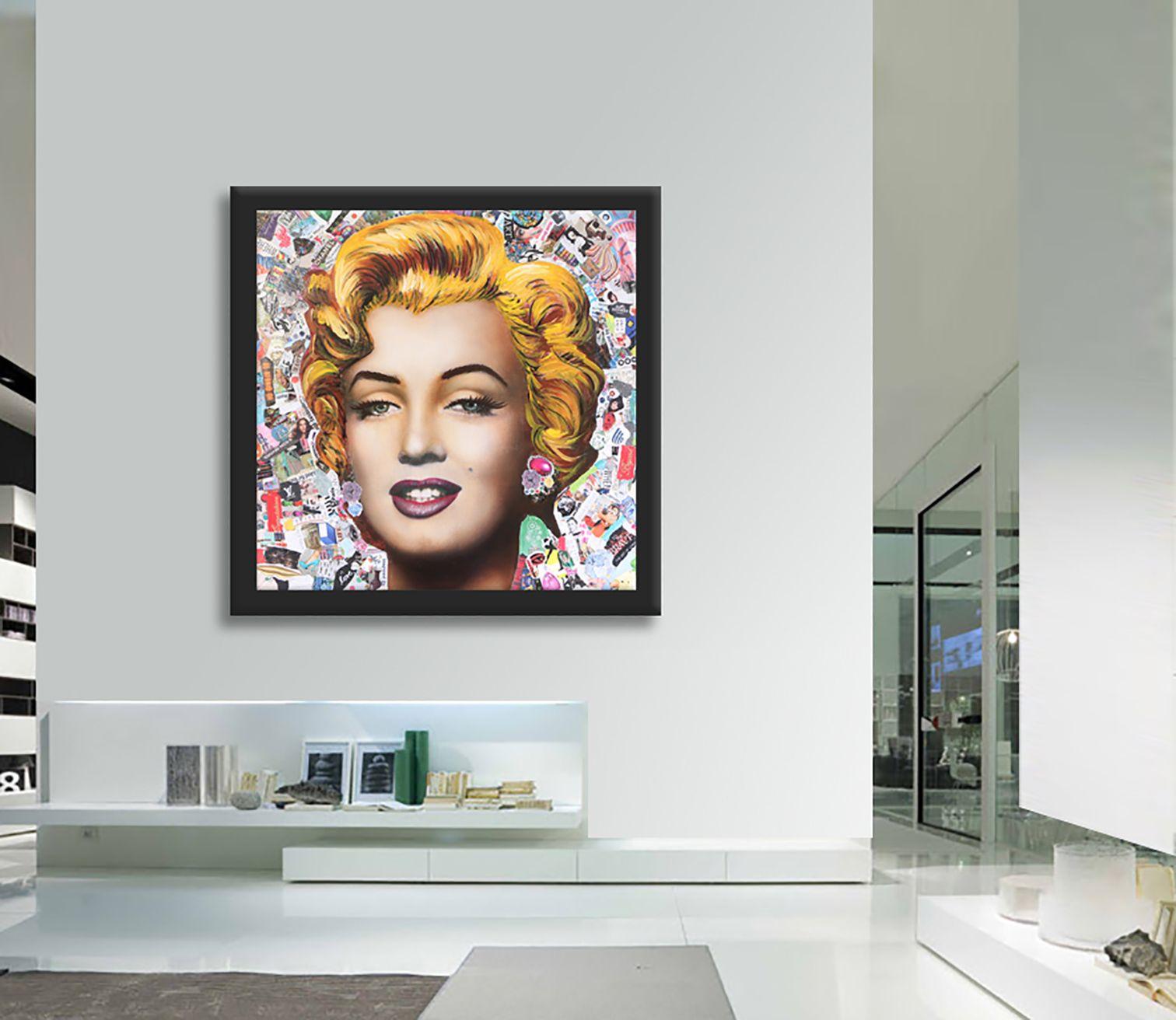 Marilyn Anziehungskraft, Gemälde, Öl auf Leinwand (Pop-Art), Painting, von Gardani Art