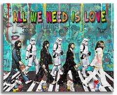 Marilyn Beatles “ Original Painting on canvas, Painting, Acrylic on Canvas