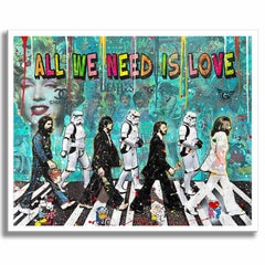 Marilyn Beatles “ Original Painting on canvas, Painting, Acrylic on Canvas