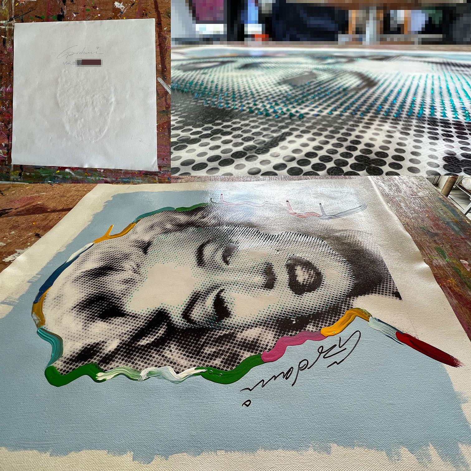 Marilyn Beautiful, Painting, Acrylic on Canvas For Sale 4