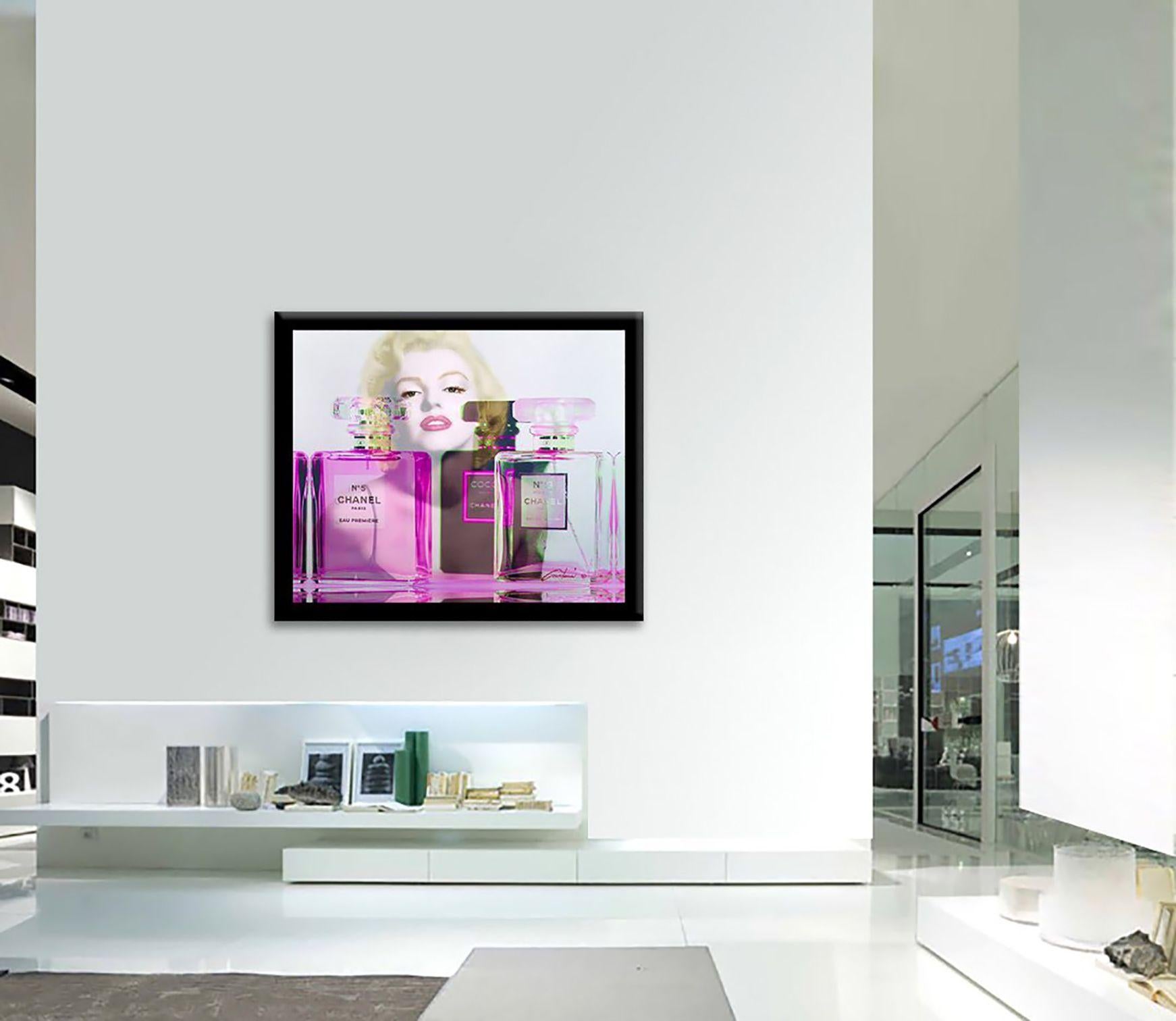 Marilyn Coco Chanel, Painting, Oil on Canvas For Sale 1