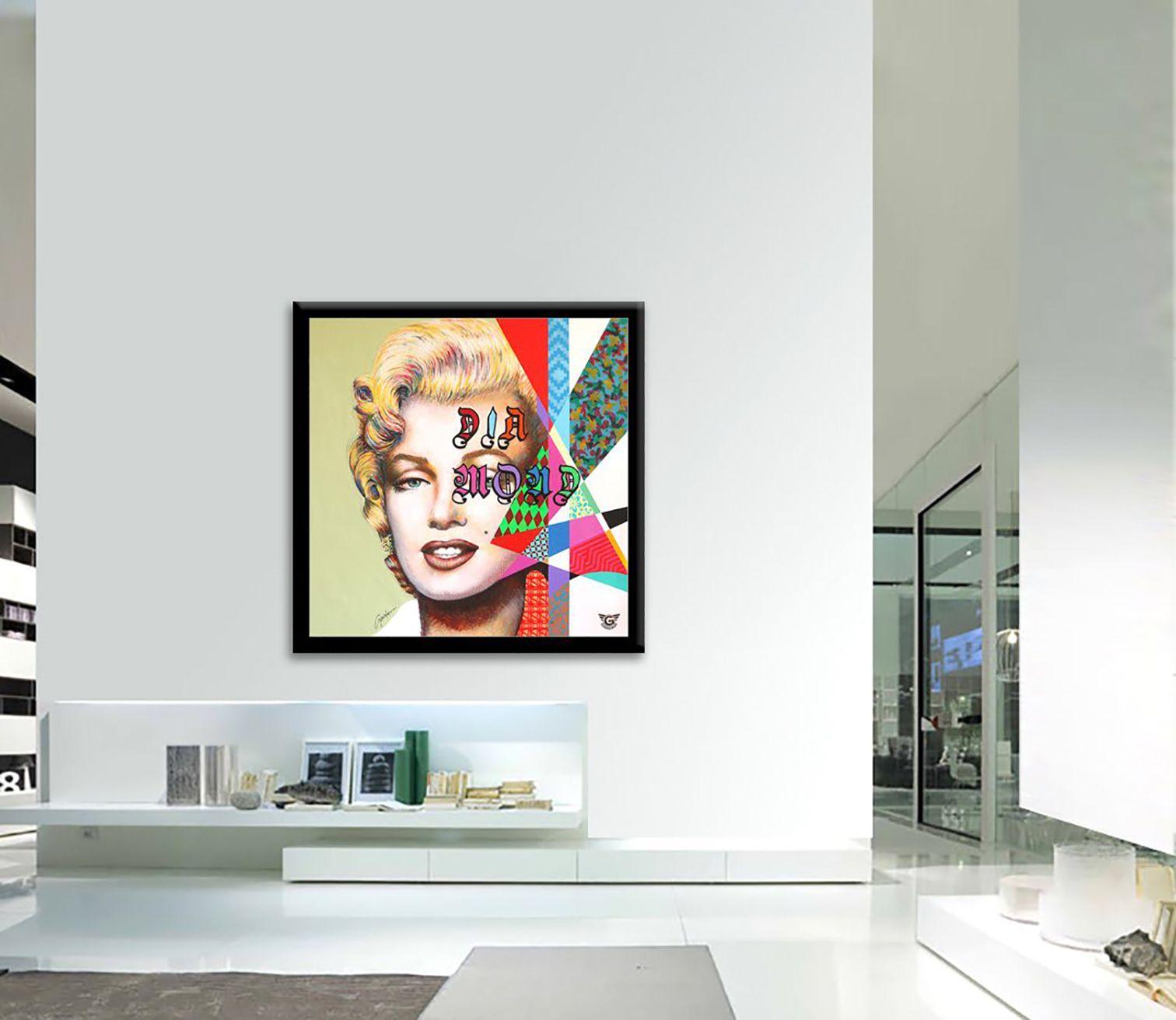 Marilyn Diamond â€“ Original Painting on canvas, Painting, Oil on Canvas For Sale 3
