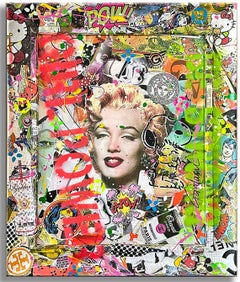 Marilyn Girl Power â€“ Original Painting on Canvas, Painting, Acrylic on Canvas