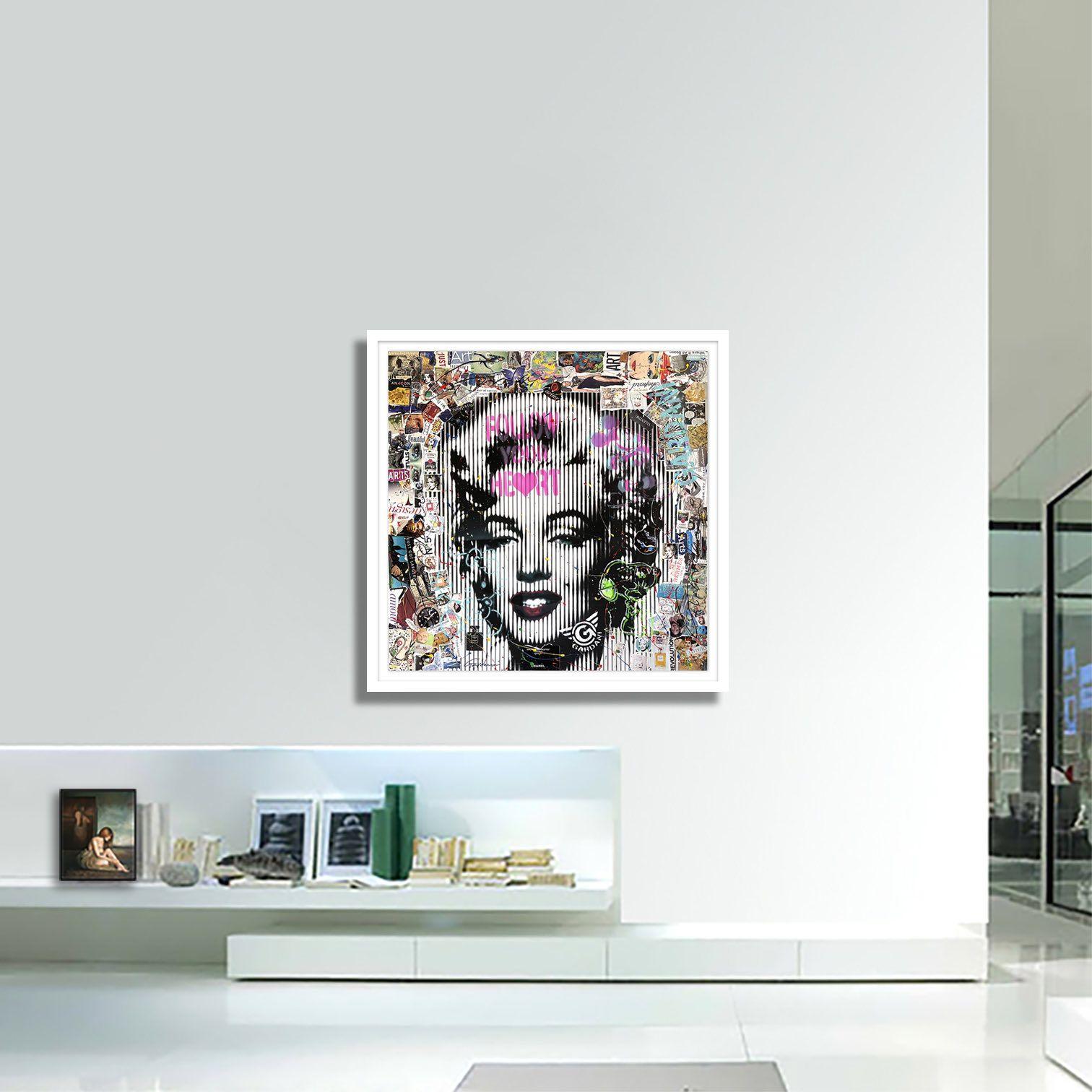 Marilyn  Herz, Gemälde, Acryl auf Papier im Angebot 2