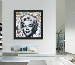 Marilyn-Legende, Gemälde, Acryl auf Papier