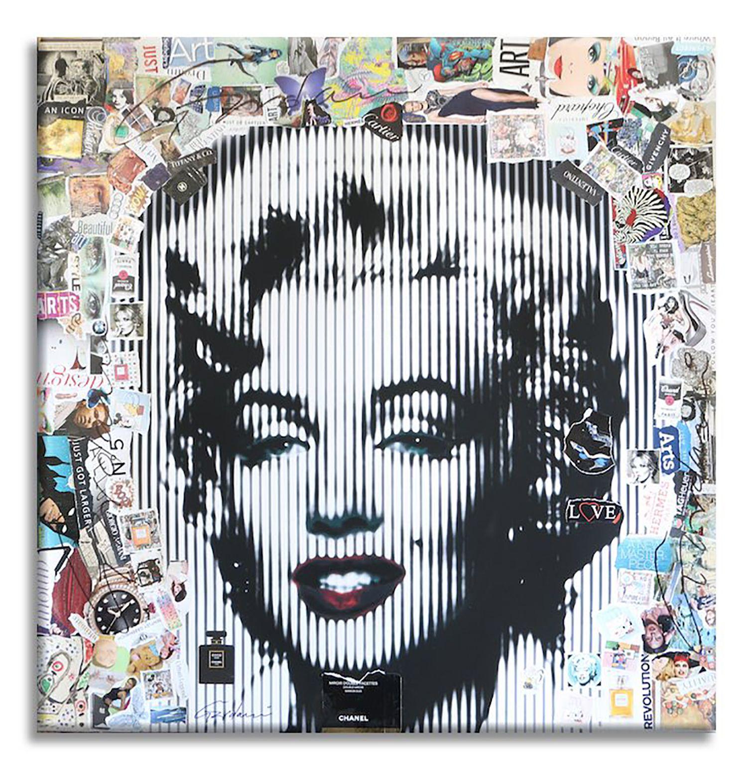 Peinture originale sur papier de Gardani, unique en son genre, disponible pour vous. Signé à la main par l'artiste au recto et au verso, il est accompagné d'un certificat d'authenticité officiel de Gardani avec une séquence unique de billets d'un