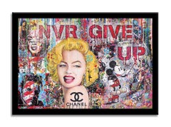 Marilyn Nvr Give UP â€“ Original Painting on Canvas, Painting, Acrylic on Canvas