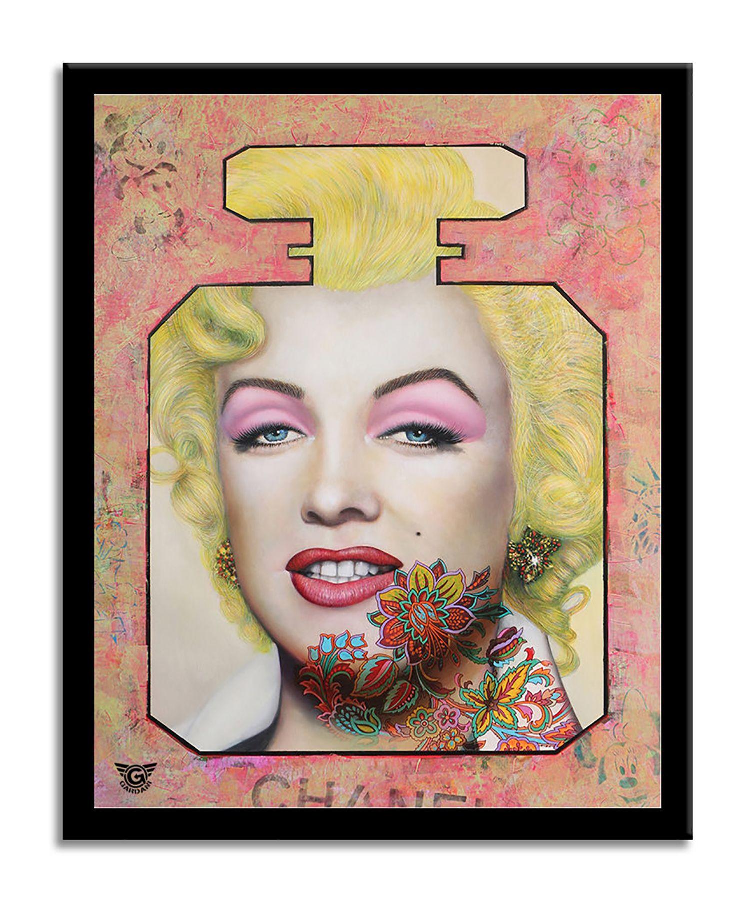 Marilyn Passion, Gemälde, Öl auf Leinwand (Pop-Art), Painting, von Gardani Art