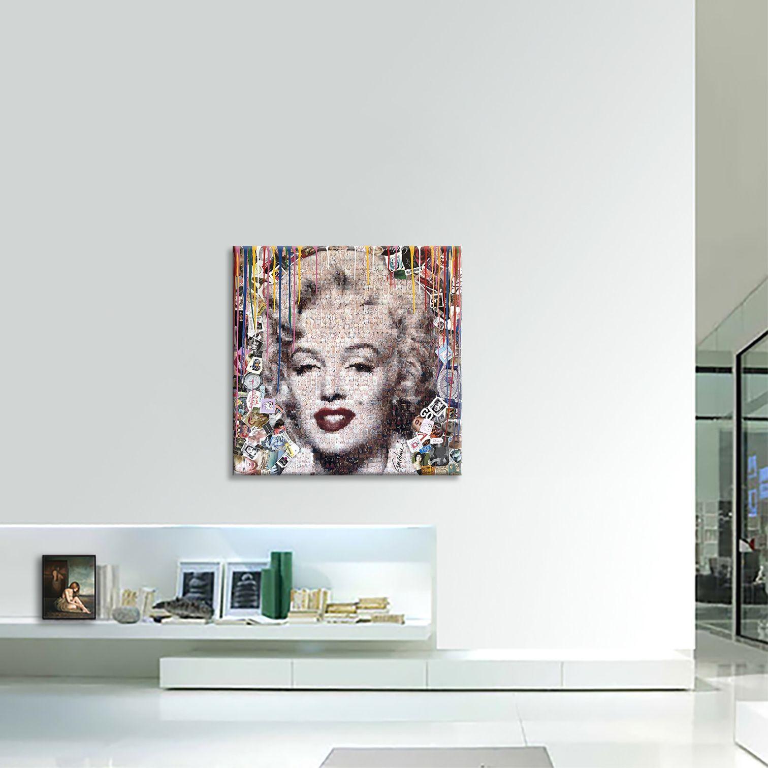 Marilyn Pompeii, Gemälde, Acryl auf Leinwand (Pop-Art), Painting, von Gardani Art