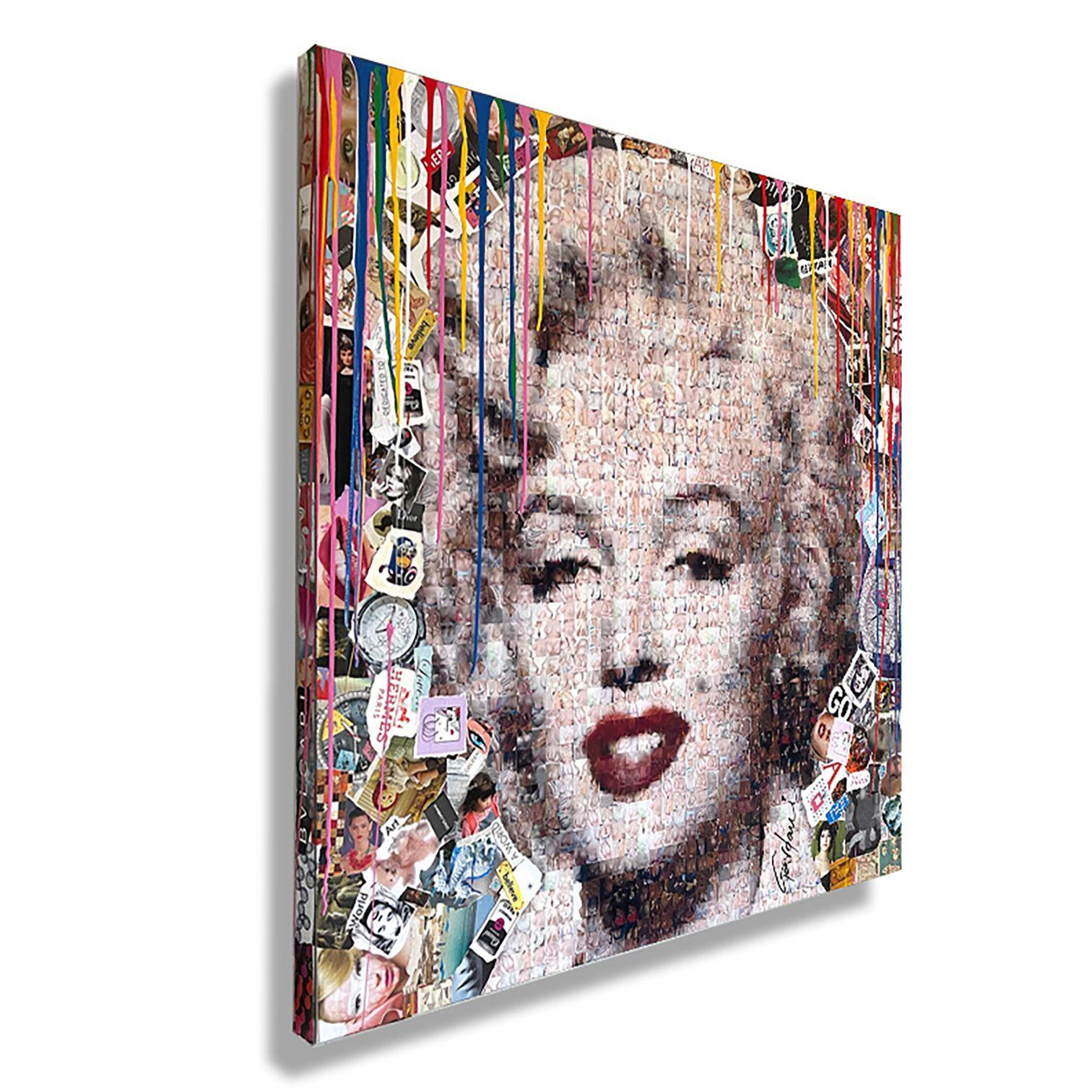 Einzigartiges Pop-Art-Originalgemälde auf Leinwand von Gardani für Sie verfügbar. Handsigniert vom Künstler auf der Vorder- und Rückseite, mit offiziellem Gardani-Echtheitszertifikat mit einer einzigartigen Dollarschein-Sequenz als