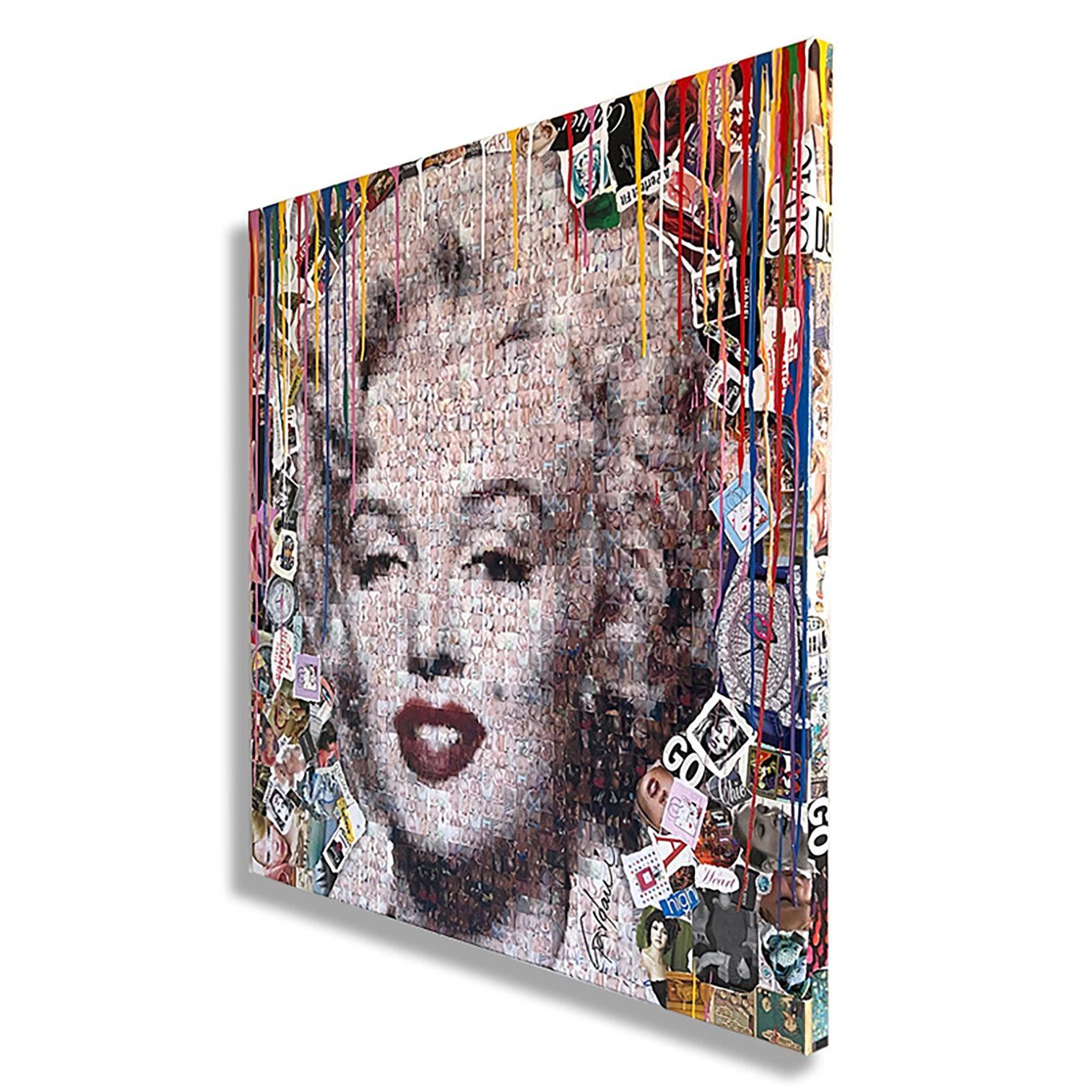 Marilyn Pompeii, Gemälde, Acryl auf Leinwand im Angebot 1
