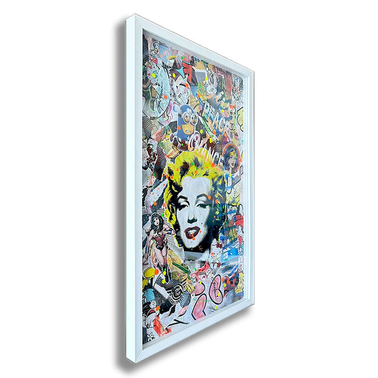 Marilyn-Himmel, Gemälde, Acryl auf Papier (Pop-Art), Painting, von Gardani Art