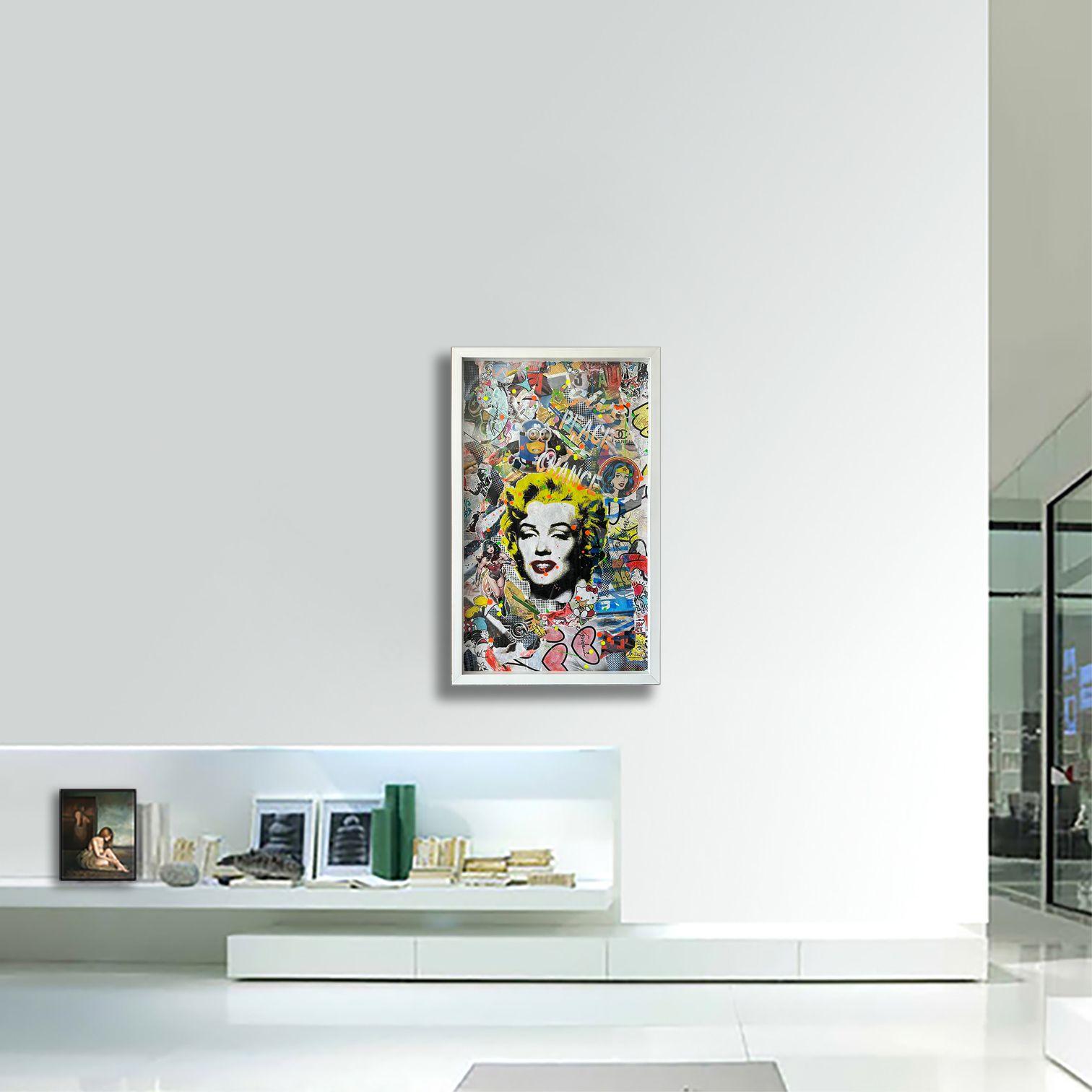 Marilyn-Himmel, Gemälde, Acryl auf Papier im Angebot 1