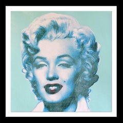 Marilyn-Un bis zum Tag, Gemälde, Acryl auf Papier
