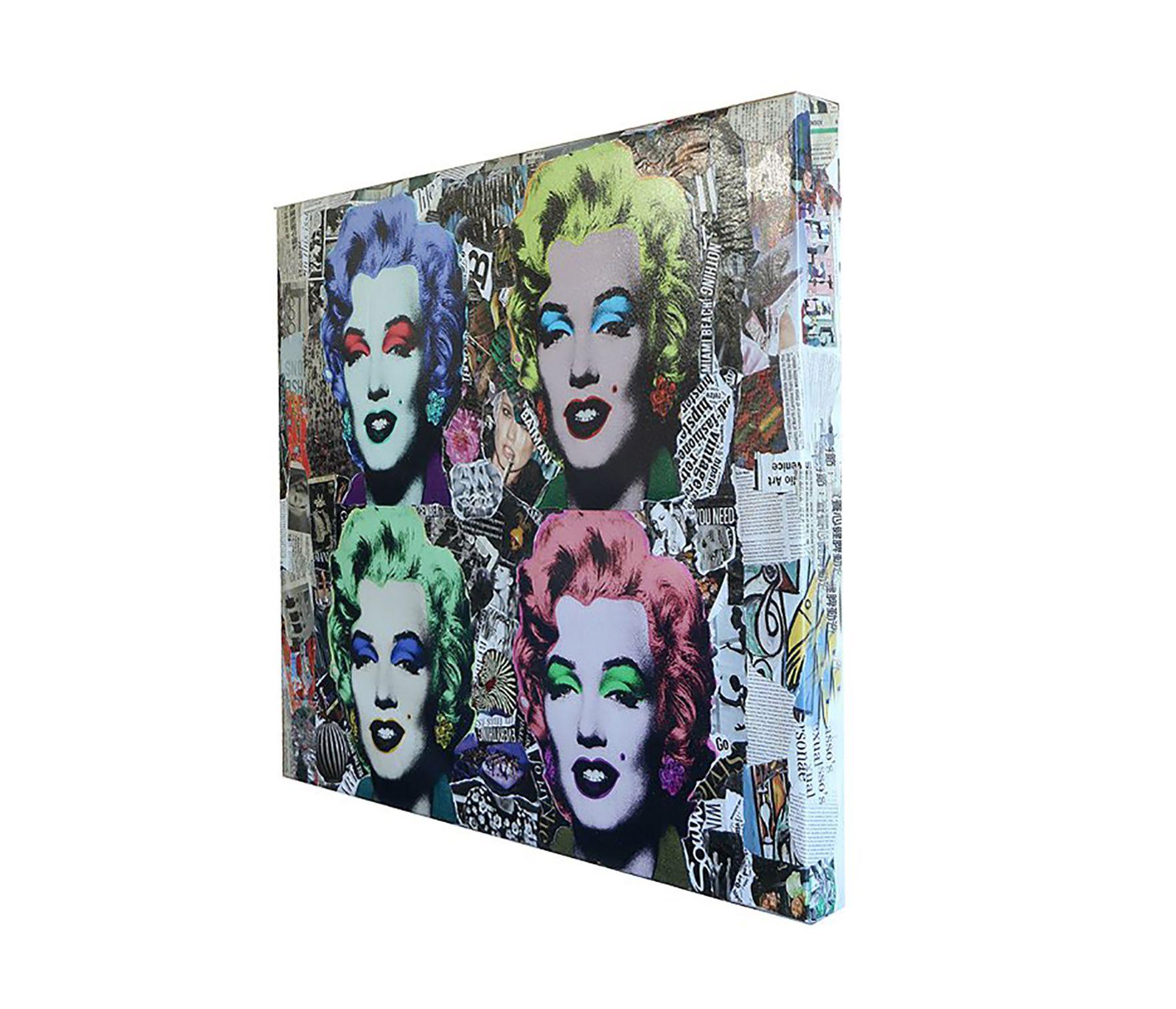 Marilyn Vintage, Gemälde, Acryl auf Leinwand (Pop-Art), Painting, von Gardani Art