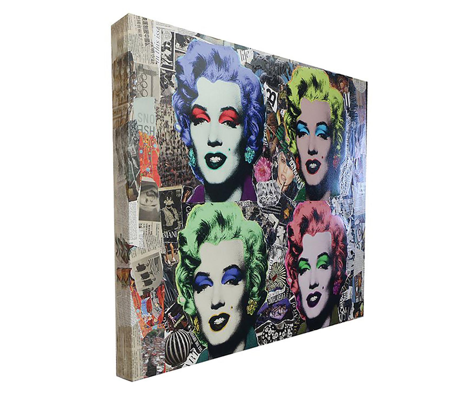 Einzigartiges Pop-Art-Originalgemälde auf Leinwand von Gardani für Sie verfügbar. Handsigniert vom Künstler auf der Vorder- und Rückseite, mit offiziellem Gardani-Echtheitszertifikat mit einer einzigartigen Dollarschein-Sequenz als