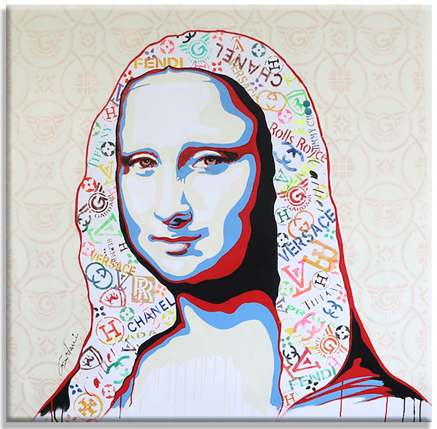 Meet the Mona Lisa, Gemälde, Acryl auf Leinwand