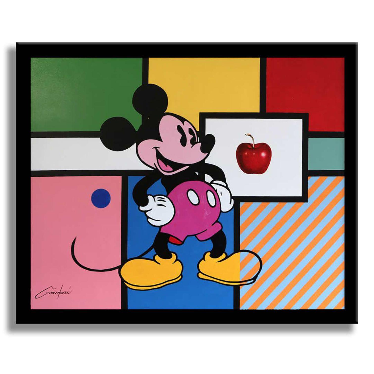 Mickey Apple, Painting, Acrylic on Canvas For Sale 2