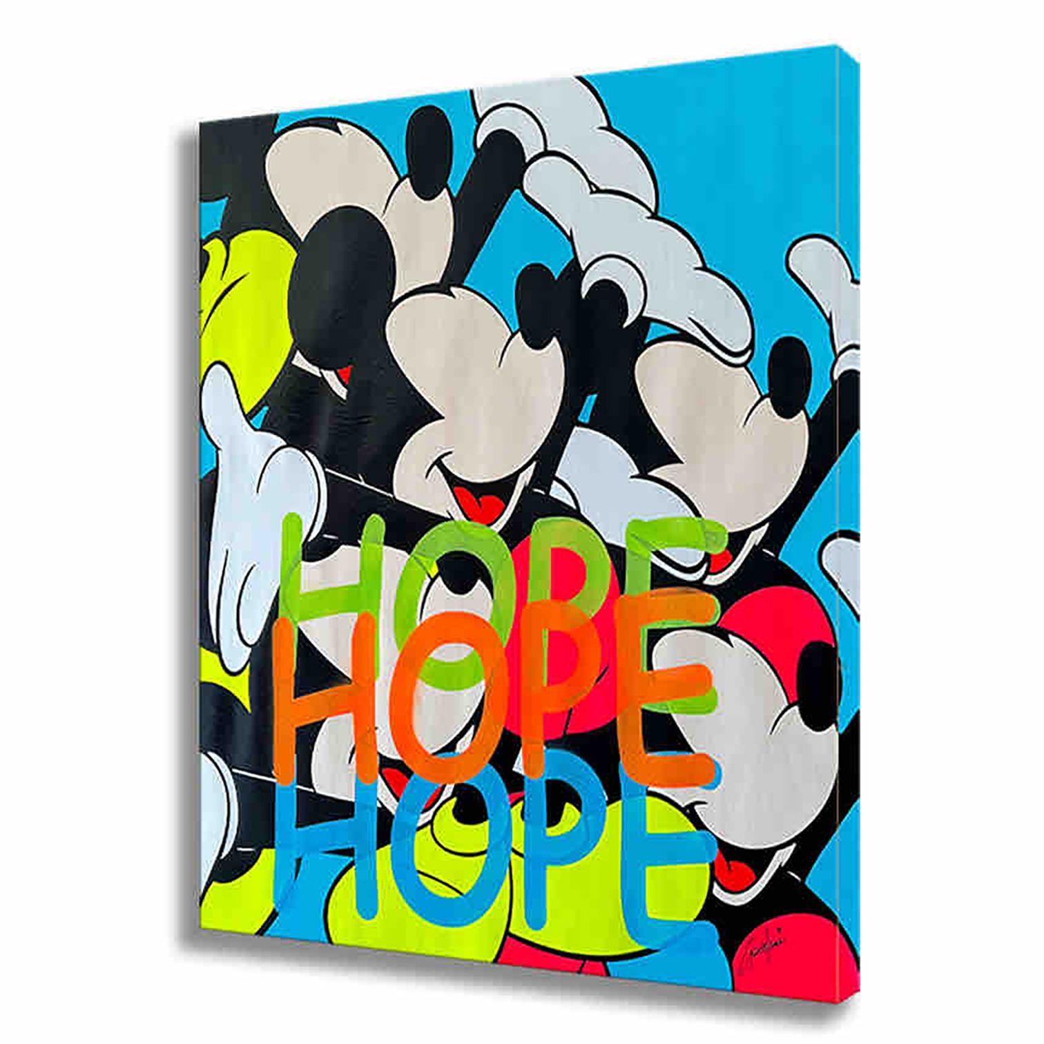 Mickey Hope -  Original Painting on Canvas, Painting, Acrylic on Canvas For Sale 2