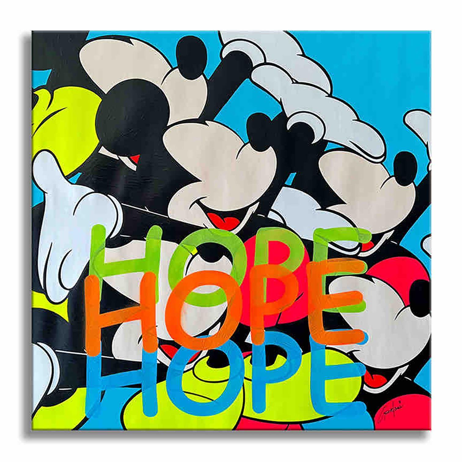 Mickey Hope -  Original Painting on Canvas, Painting, Acrylic on Canvas For Sale 4
