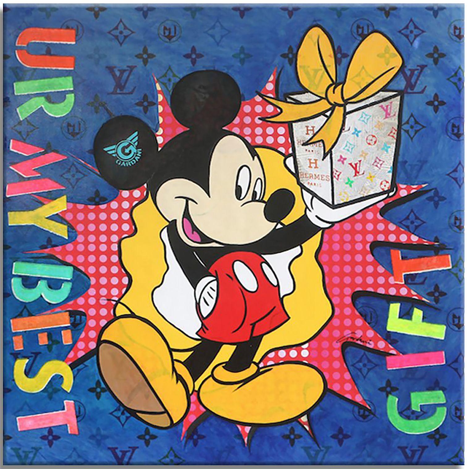 One-of-a-kind Pop Art Original Painting on Canvas by Gardani available for you. Hand signed by the Artist front and back, comes with official Gardani Certificate of Authenticity with a unique dollar bill sequence as a registration matching number of