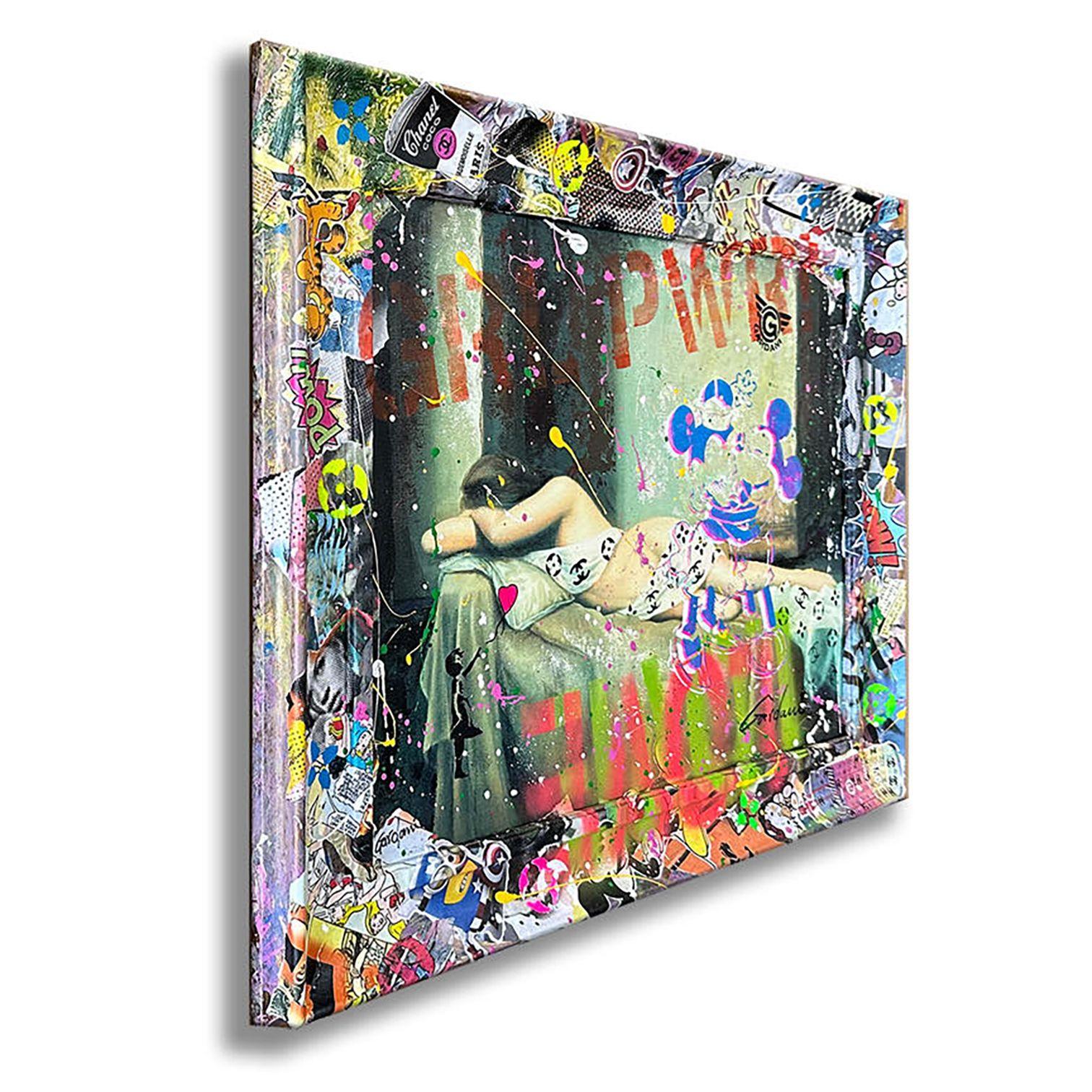 Mickey Venus - Original Painting on Canvas, Painting, Acrylic on Canvas For Sale 1