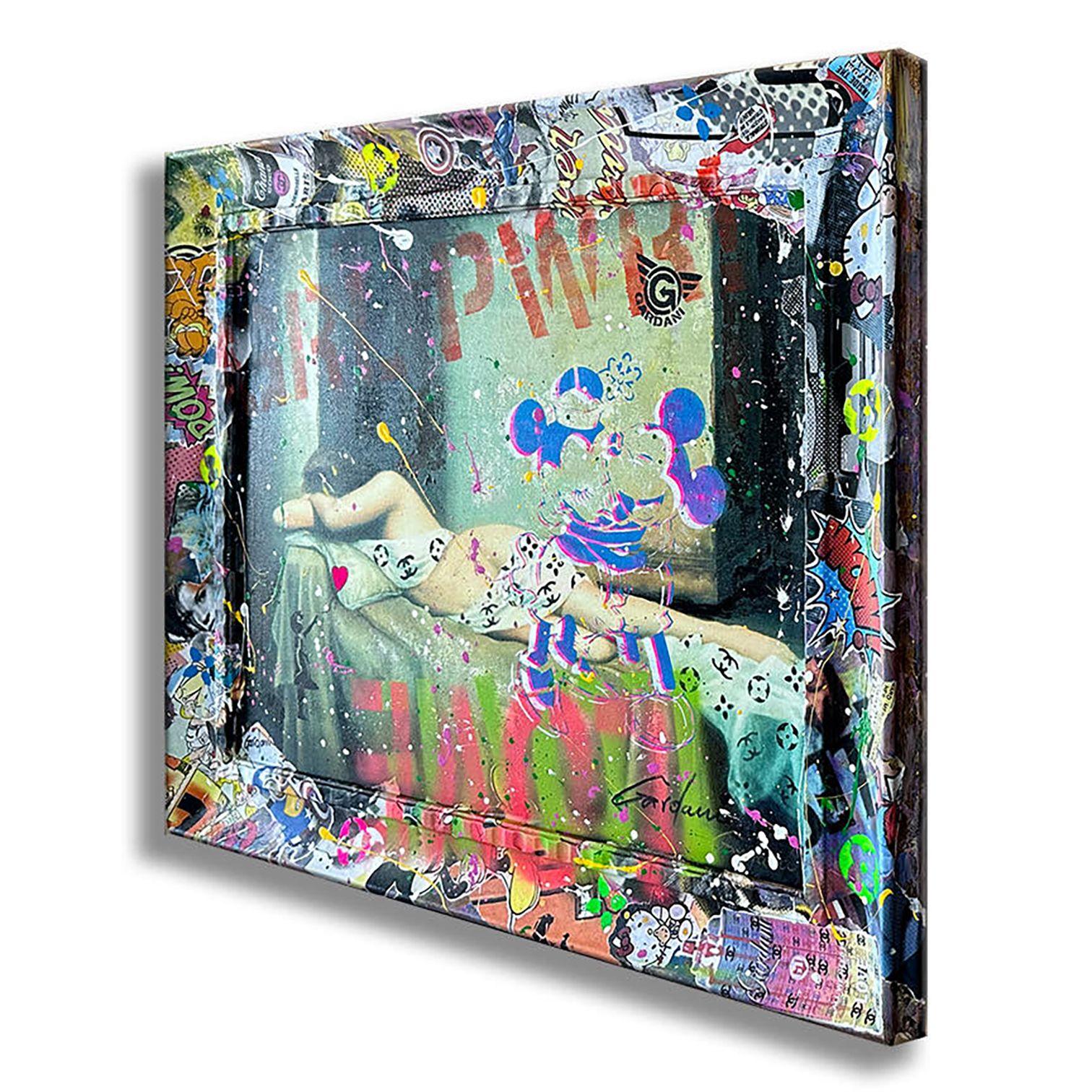 Mickey Venus - Original Painting on Canvas, Painting, Acrylic on Canvas For Sale 2