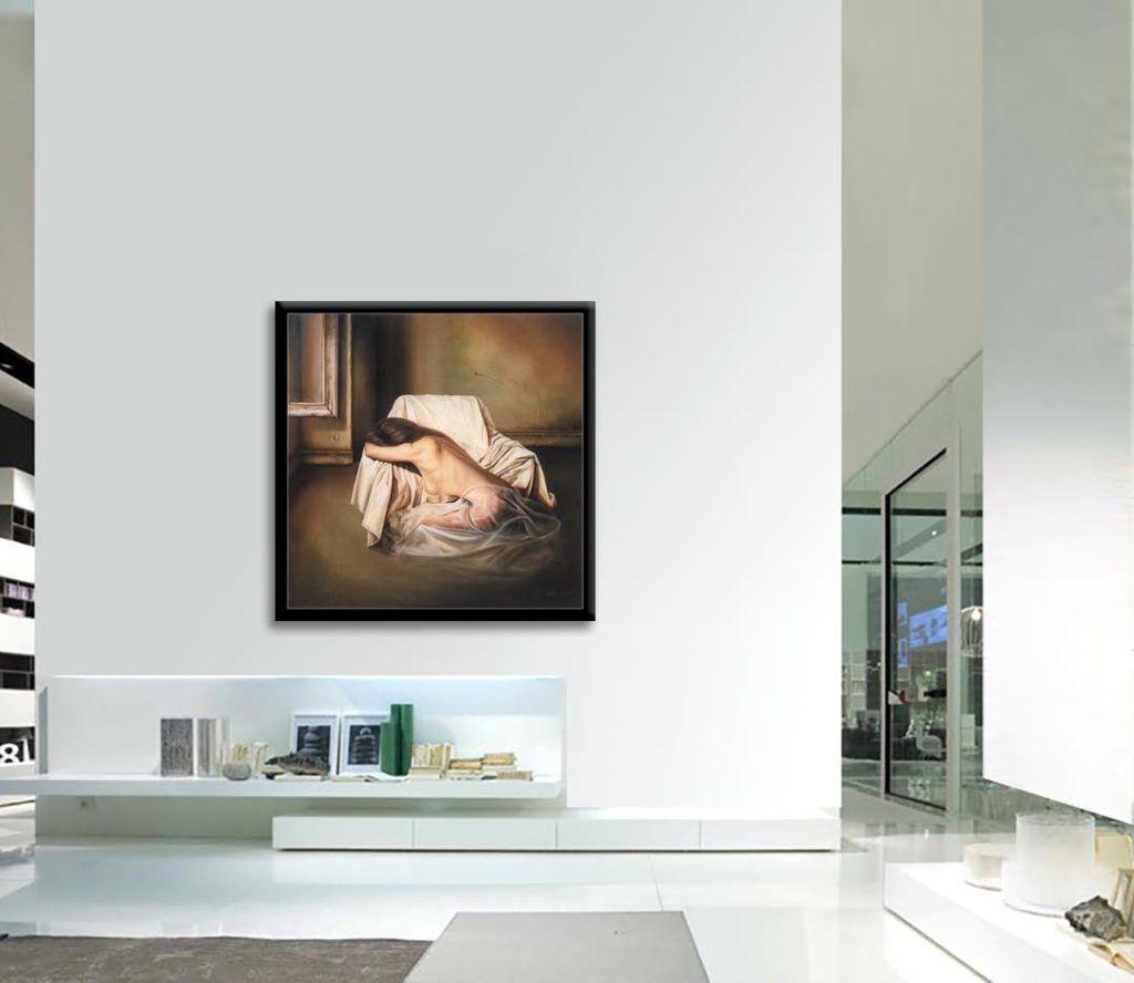 Model, Painting, Oil on Canvas For Sale 1