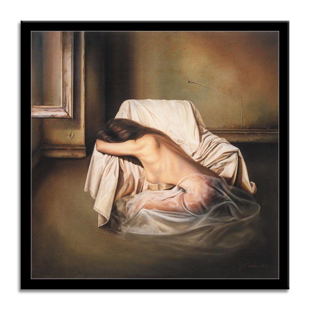 Model, Painting, Oil on Canvas For Sale 2