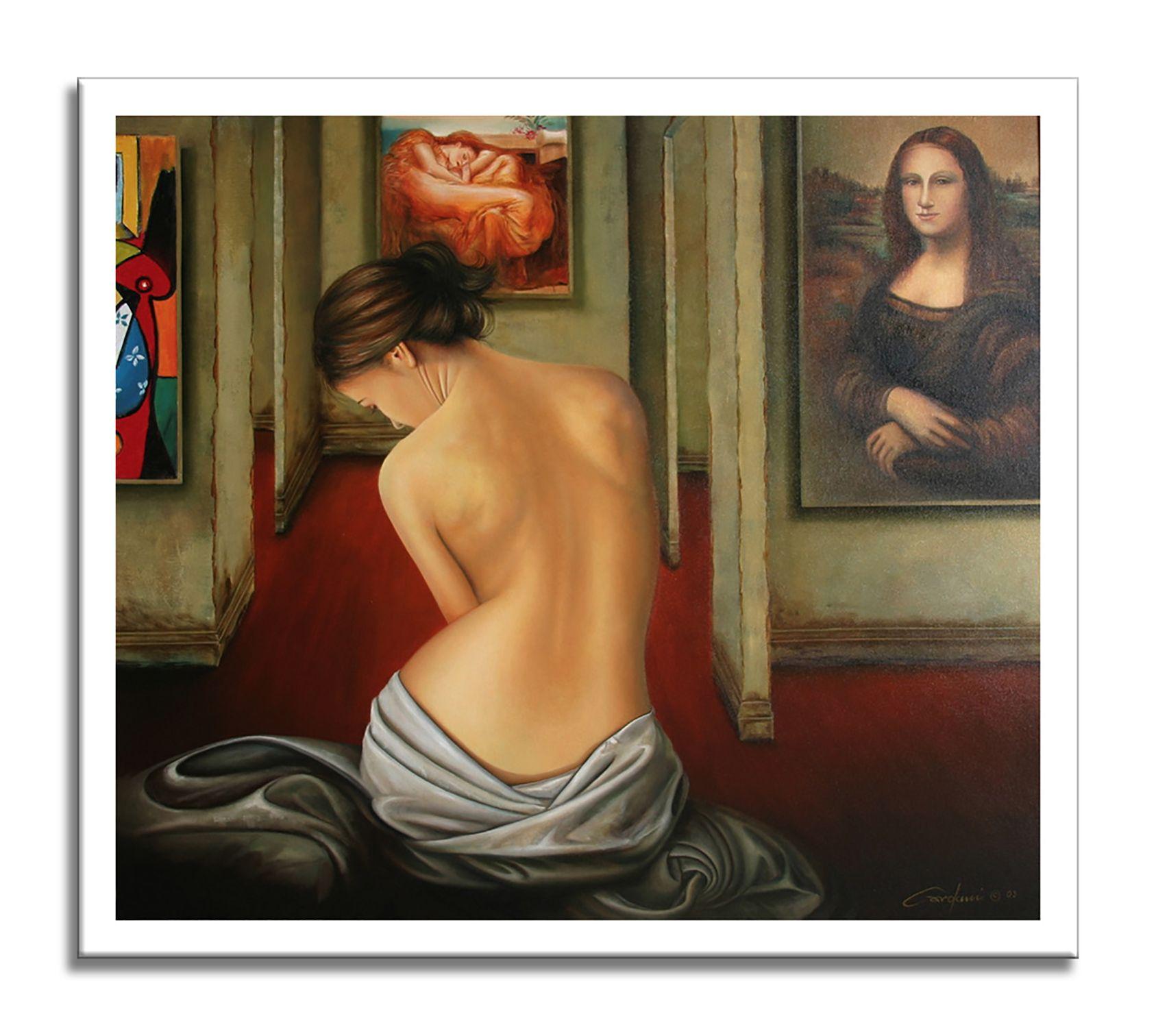 Mona Lisa, Painting, Oil on Canvas For Sale 2