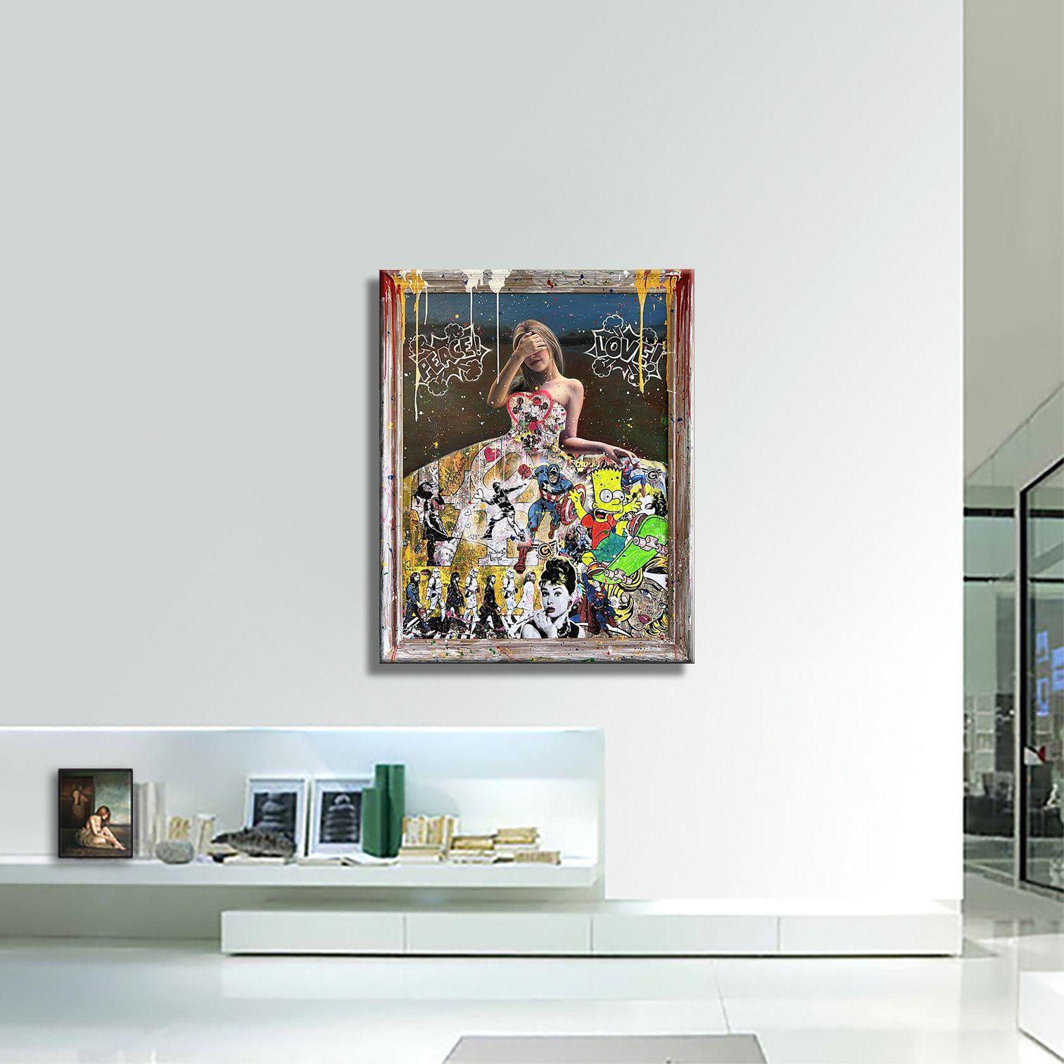 Namaste â€“ Original Painting on Canvas, Painting, Acrylic on Canvas For Sale 3