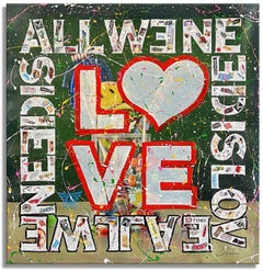 Need LOVE â€“ Original Painting on canvas, Painting, Acrylic on Canvas