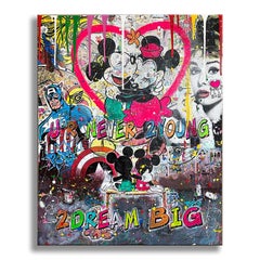 Never too young â€“ Original Painting on canvas, Painting, Acrylic on Canvas