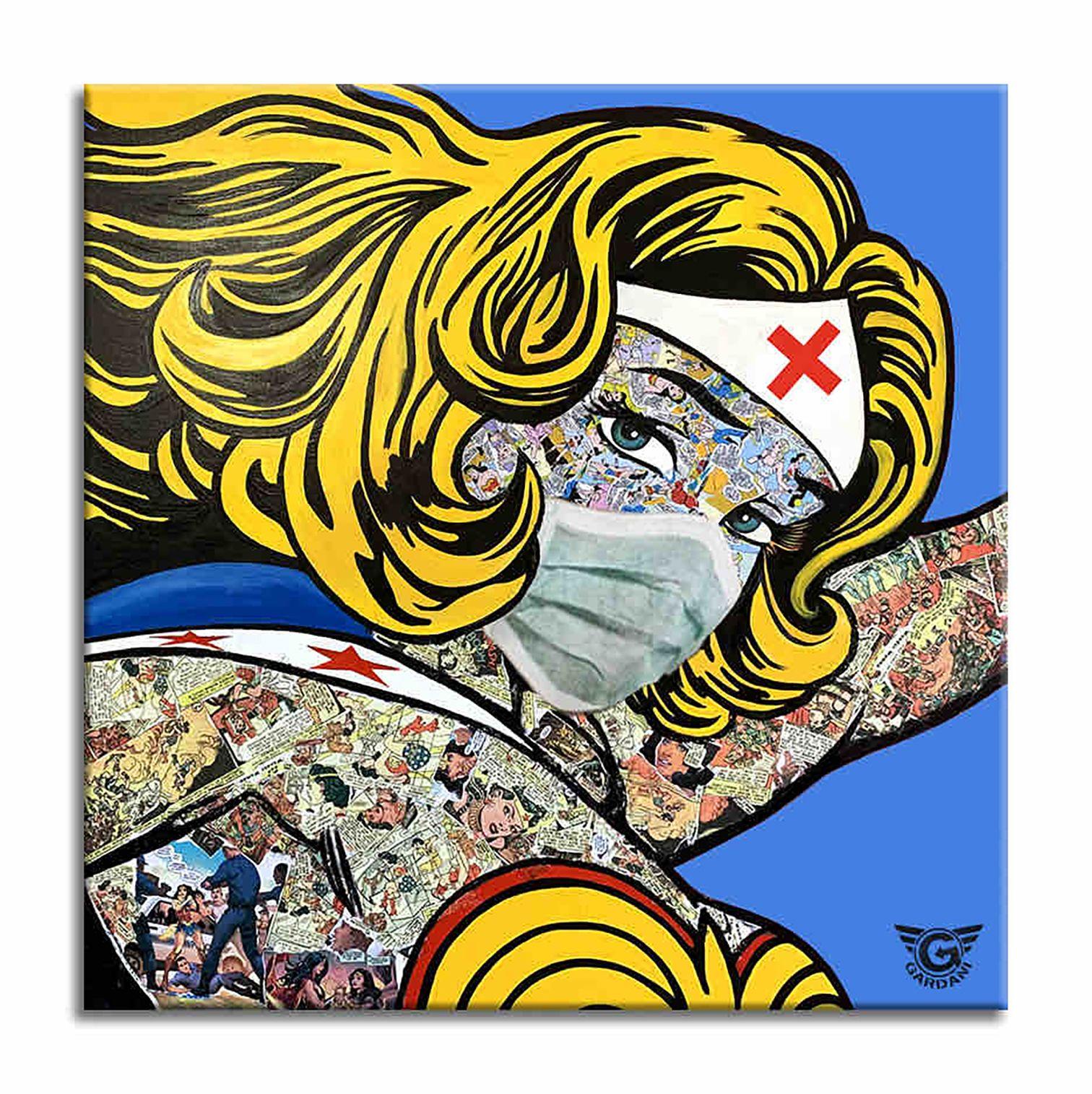 Potenza dell'infermiera, Pittura, Acrilico su tela
