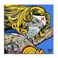 Nurse Power, Painting, Acrylic on Canvas