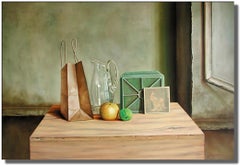 Orange and Lime, Painting, Oil on Canvas