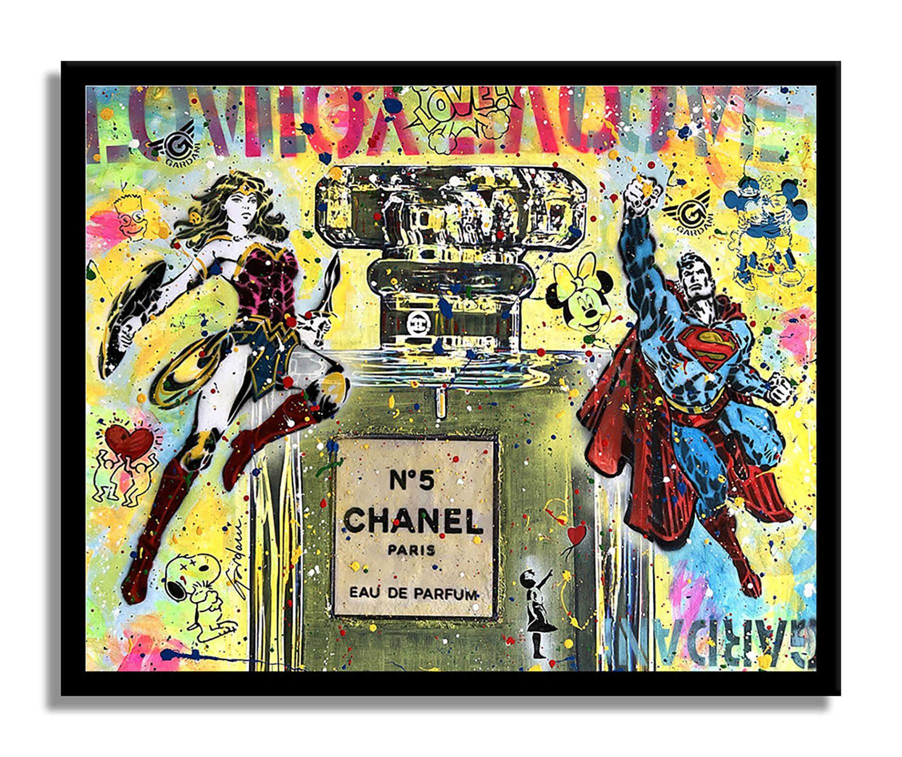 Mujer de París - Pintura original sobre lienzo, Pintura, Acrílico sobre lienzo - Painting Arte pop de Gardani Art
