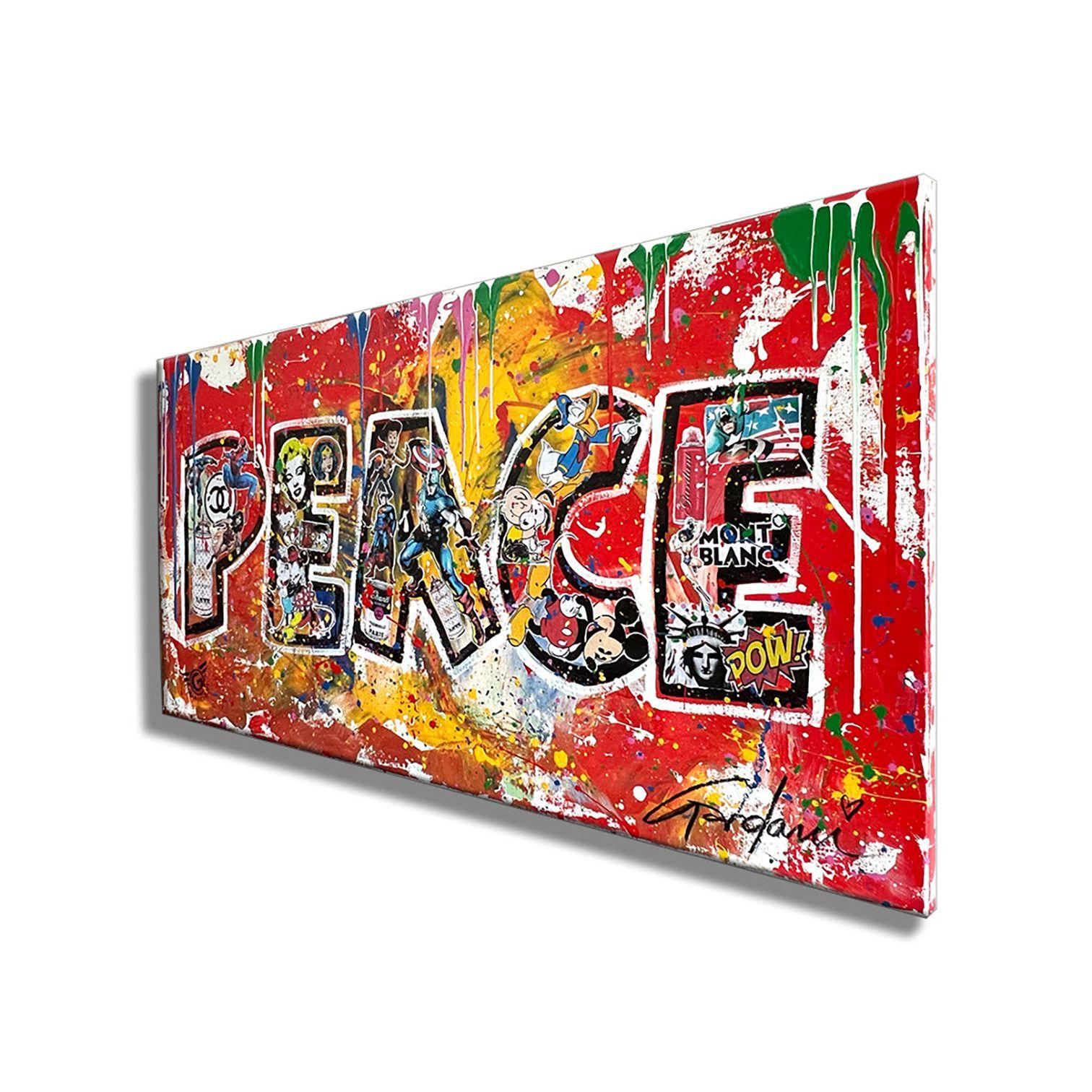 Peace  â€“ Original Painting on Canvas, Painting, Acrylic on Canvas For Sale 2
