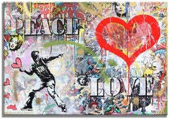 Peace & Love, Painting, Acrylic on Canvas