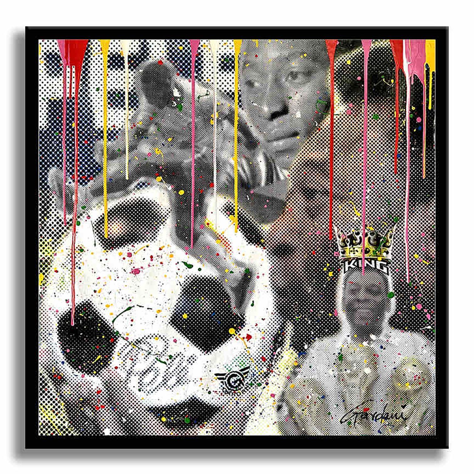 PELE the KING â€“ Original Painting on canvas, Painting, Acrylic on Canvas For Sale 2