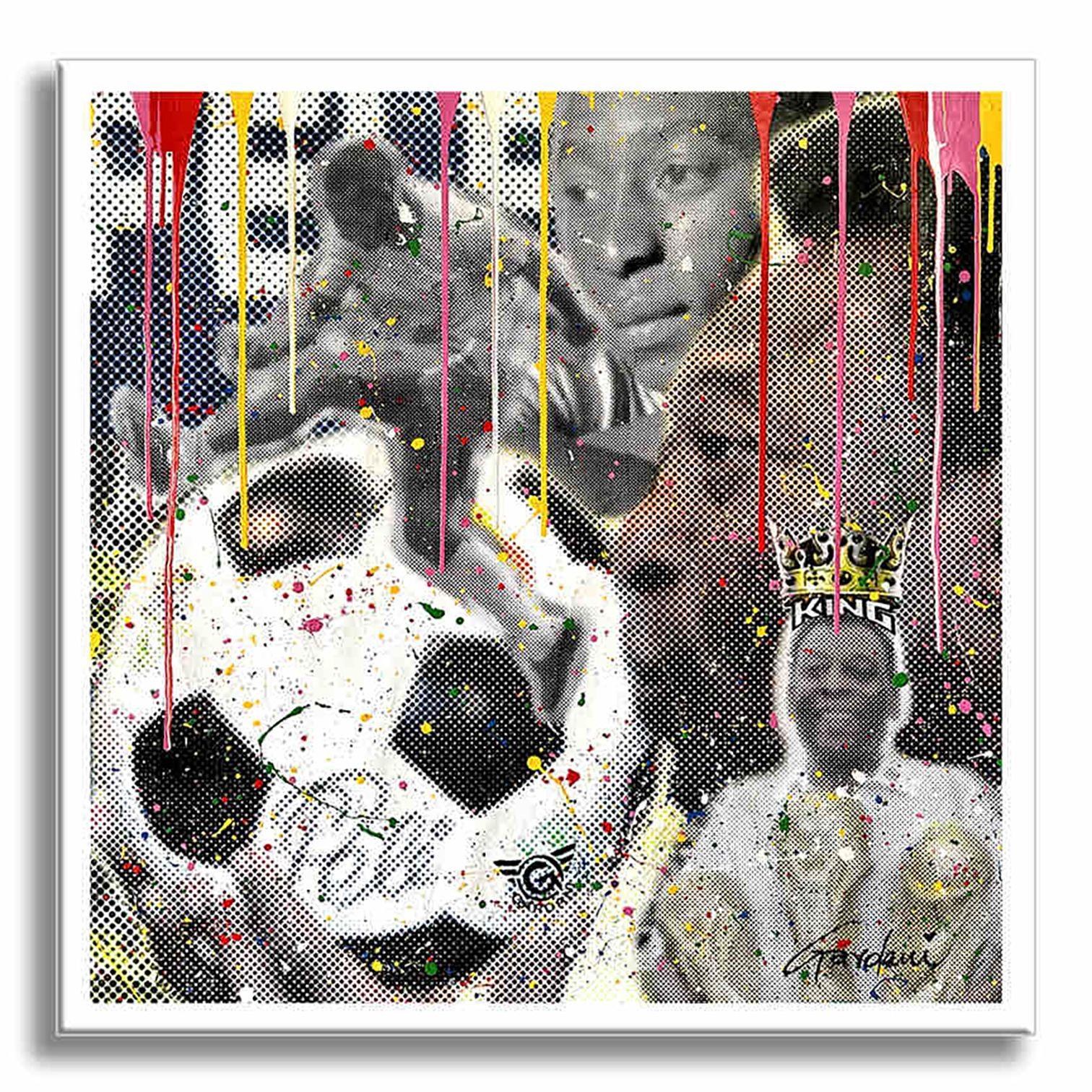 PELE the KING â€“ Original Painting on canvas, Painting, Acrylic on Canvas For Sale 4
