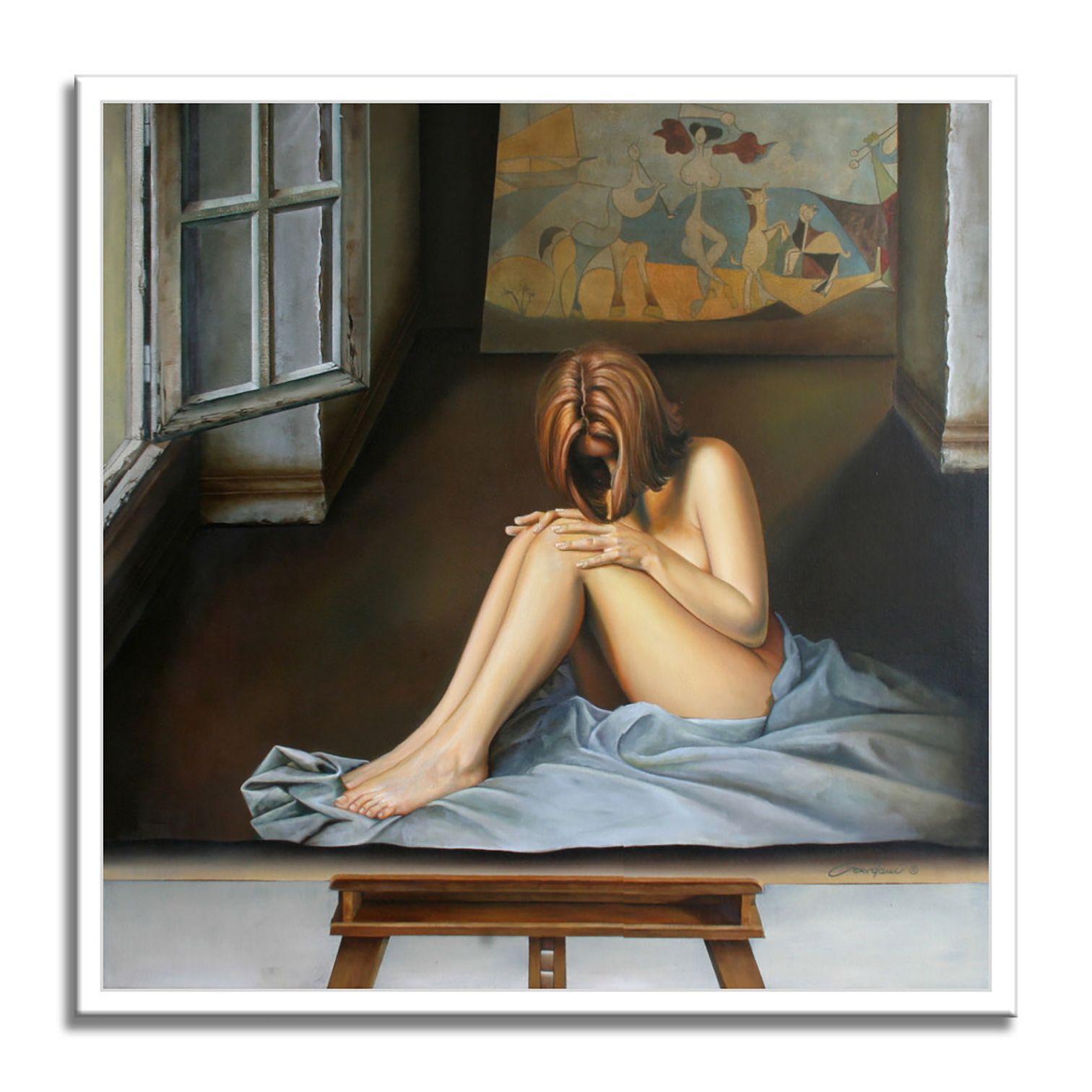 Picasso Muse, Painting, Oil on Canvas For Sale 2