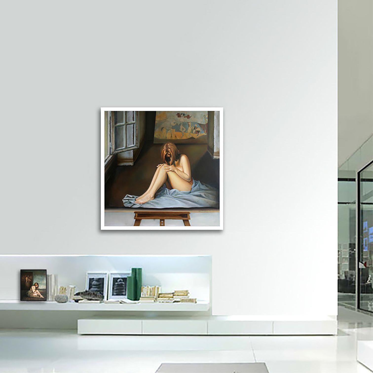 Picasso Muse, Painting, Oil on Canvas For Sale 4